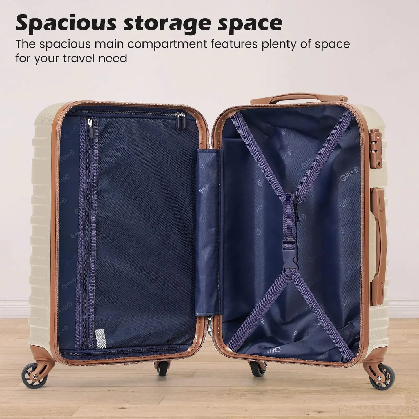 Coolife Suitcase Set | 3-Piece Luggage for Modern Travelers