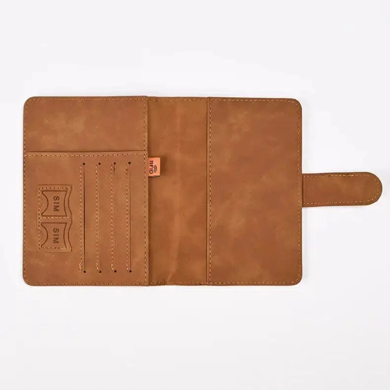 Leather Passport & Card Holder | Sleek Travel Essential