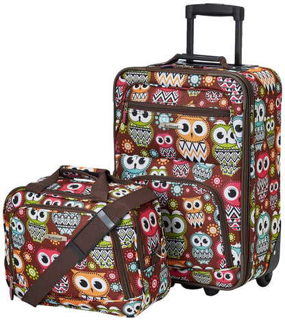 Owl 2-Piece Expandable Luggage Set | Travel in Style