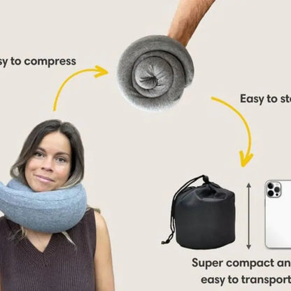 Memory Foam Travel Pillow | Ultimate Neck Support