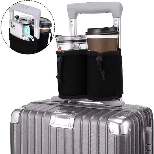 Portable Luggage Travel Cup Holder | Convenient Access